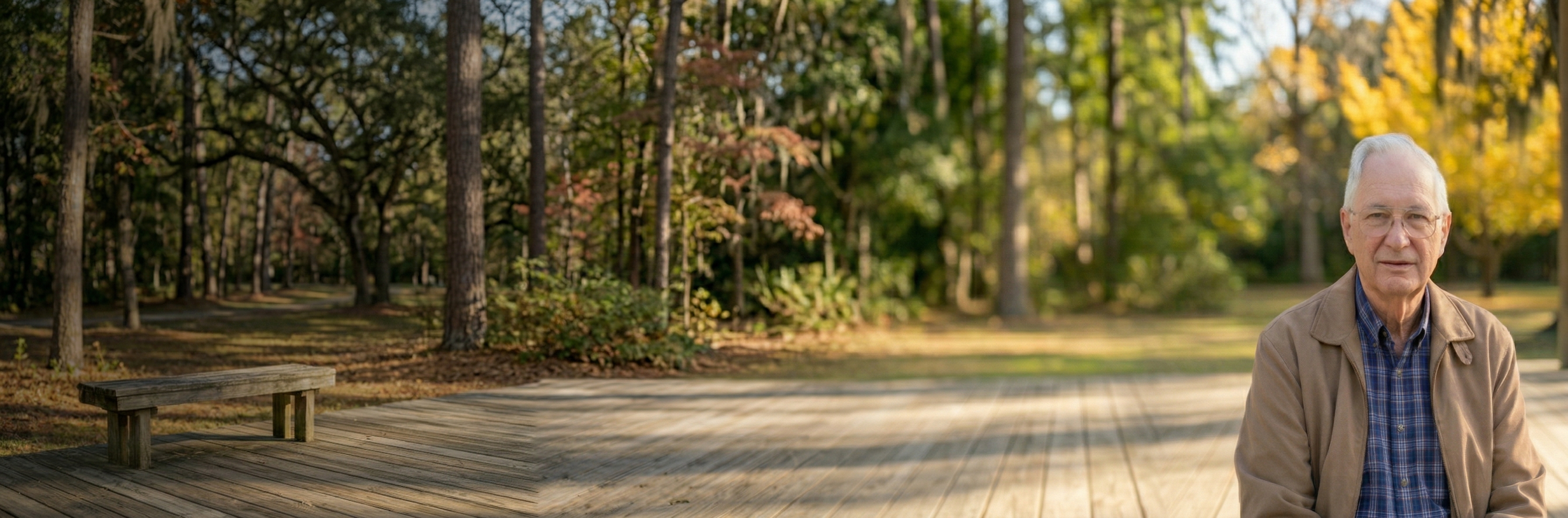 Dr. Ralph B. Allison in a park setting